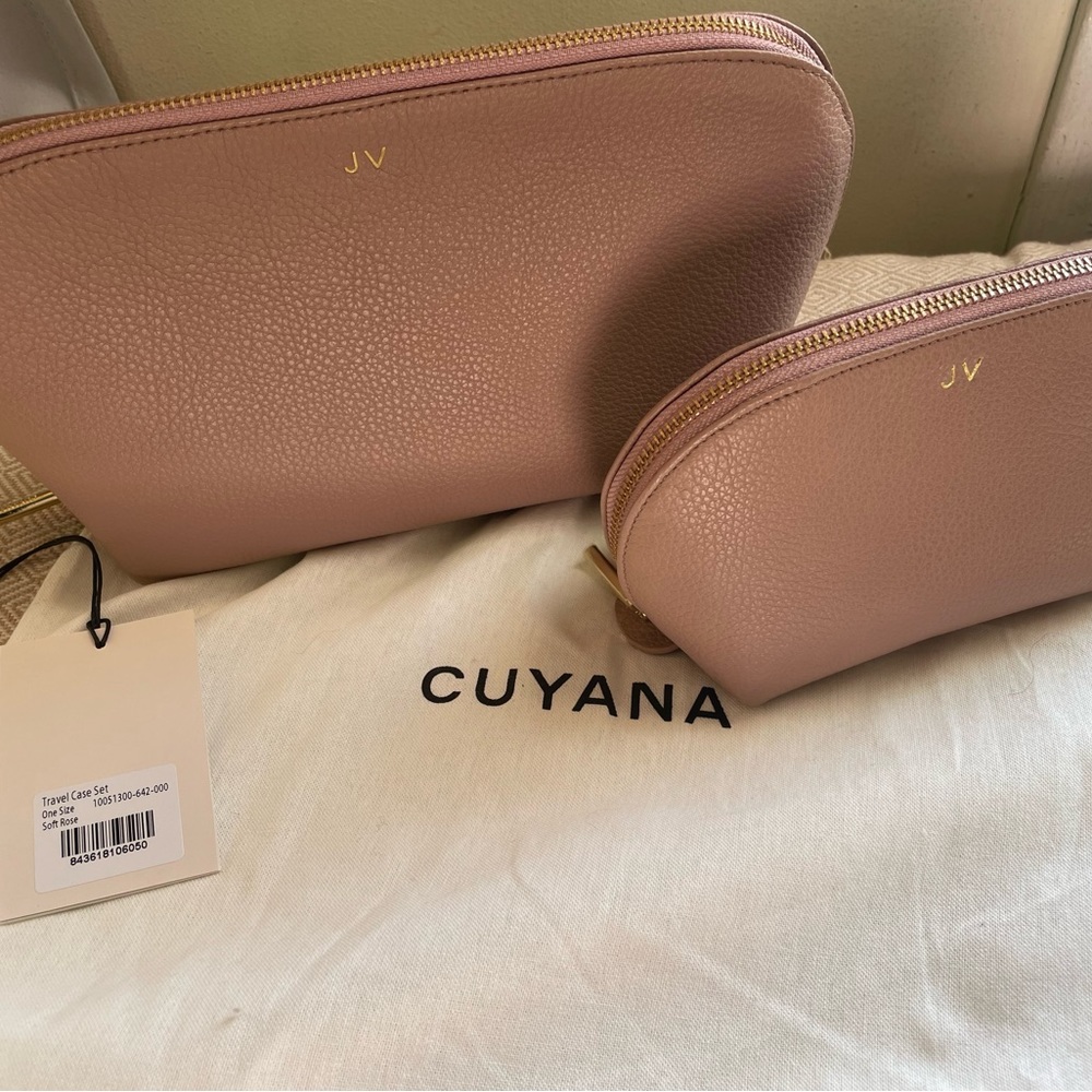 Cuyana - Travel Set - Rose - With initials